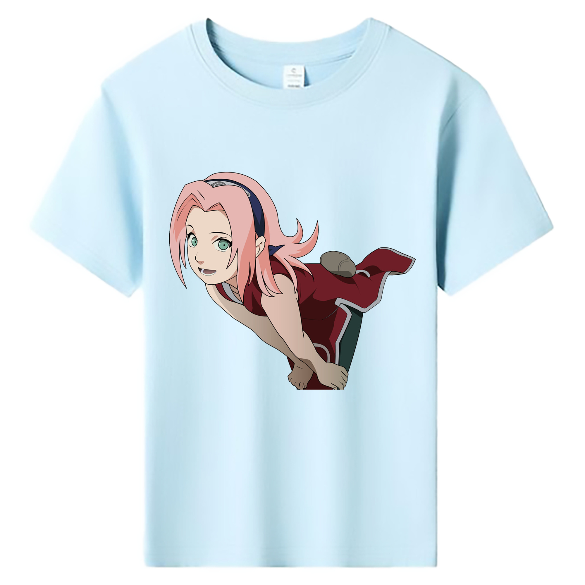 （画像用） NARUTO -ナルト- 春野サクラ Haruno Sakura 綿100％キッズTシャツ（フロントプリント）